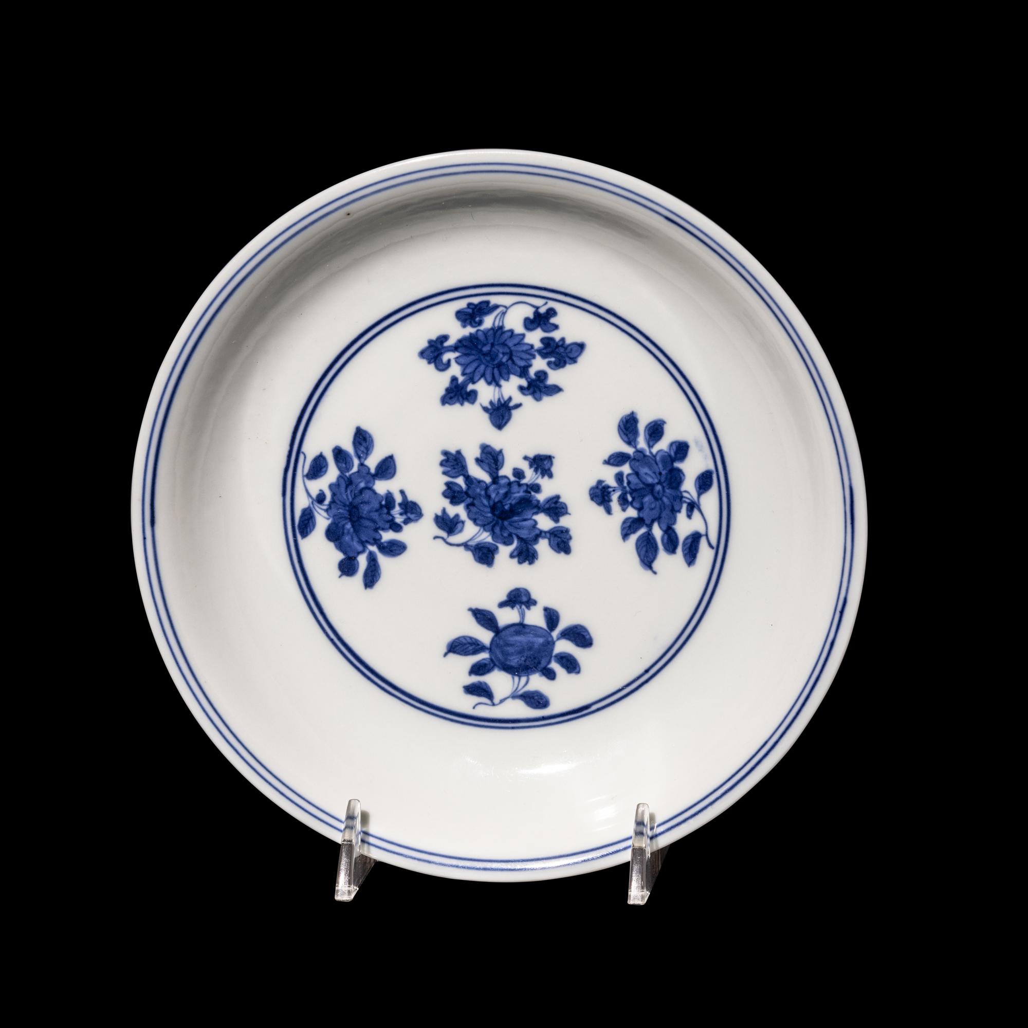 A Chinese Blue and White Porcelain Plate