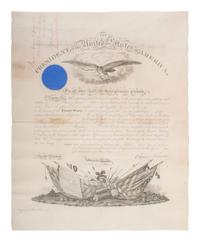 [CIVIL WAR]. JOHNSON, Andrew (1808-1875). Appointments associated with the service of Major Murray Davis, 95th Ohio Infantry, including a document signed by Andrew Johnson as President, 20 April 1866.