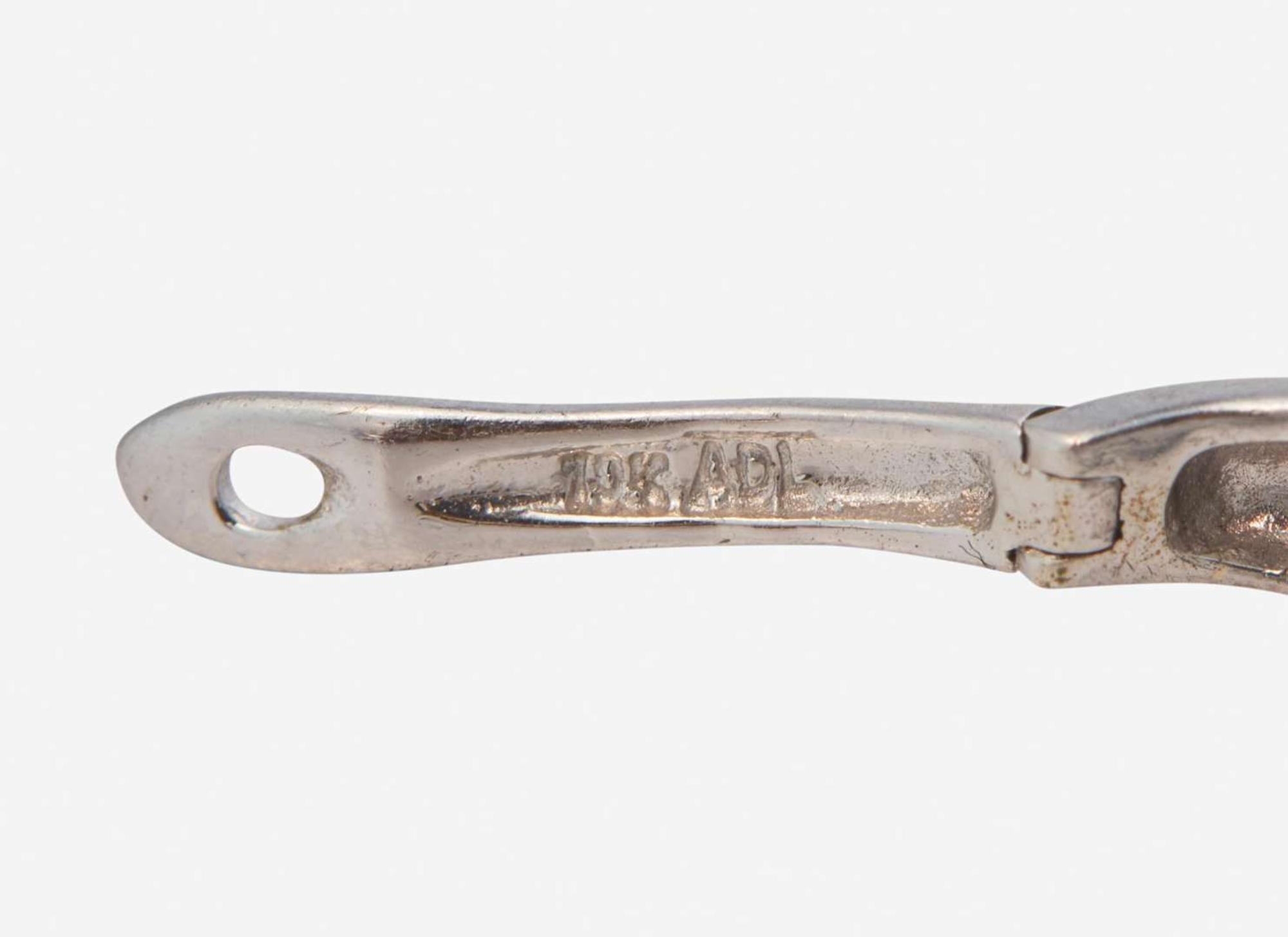 Three Pairs of White Gold and Diamond Earrings