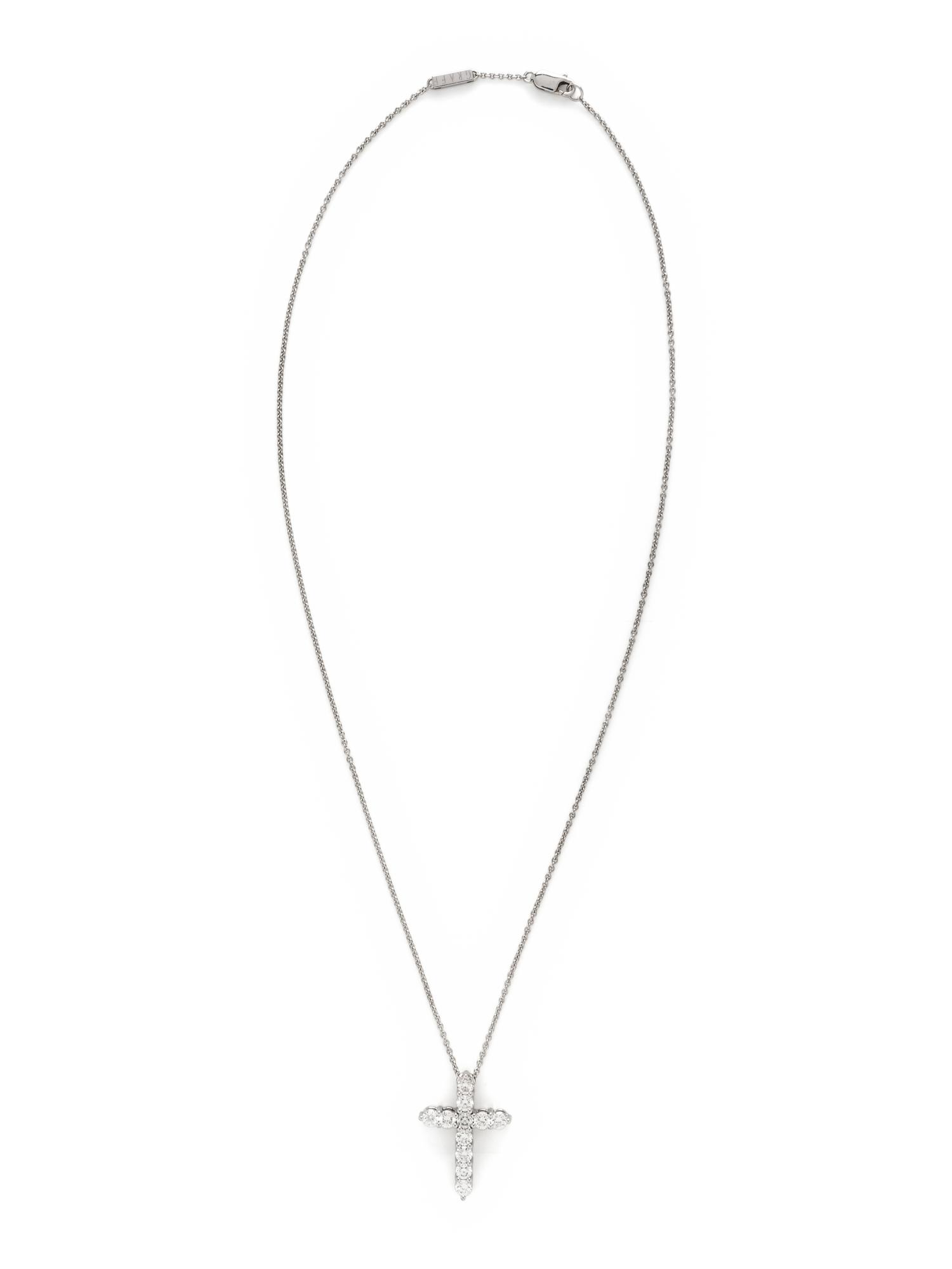 GRAFF, WHITE GOLD AND DIAMOND CROSS NECKLACE