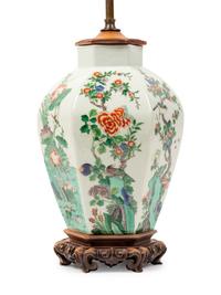 A Chinese Famille Verte Porcelain Jar