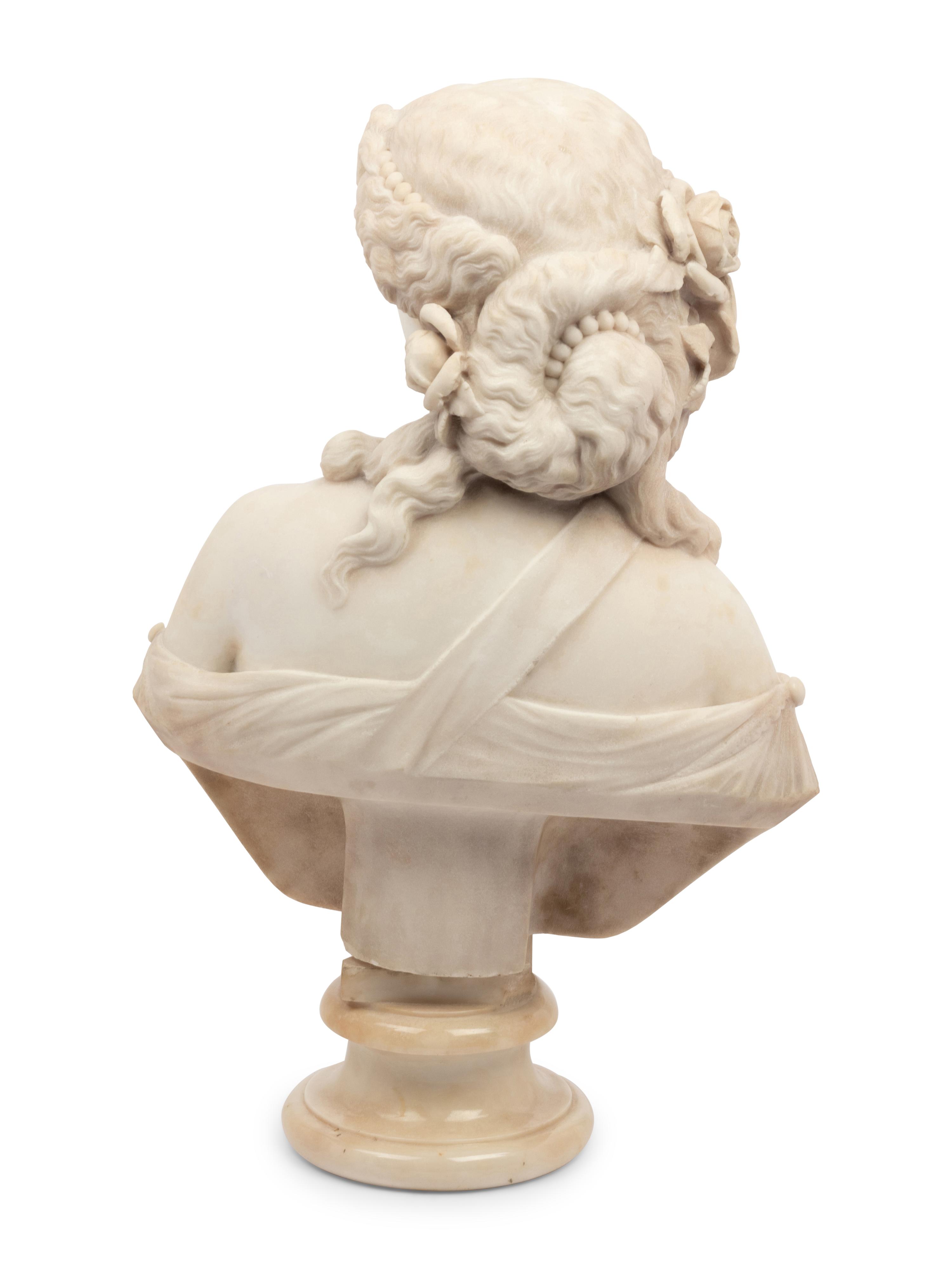 An Italian Marble Bust of a Lady