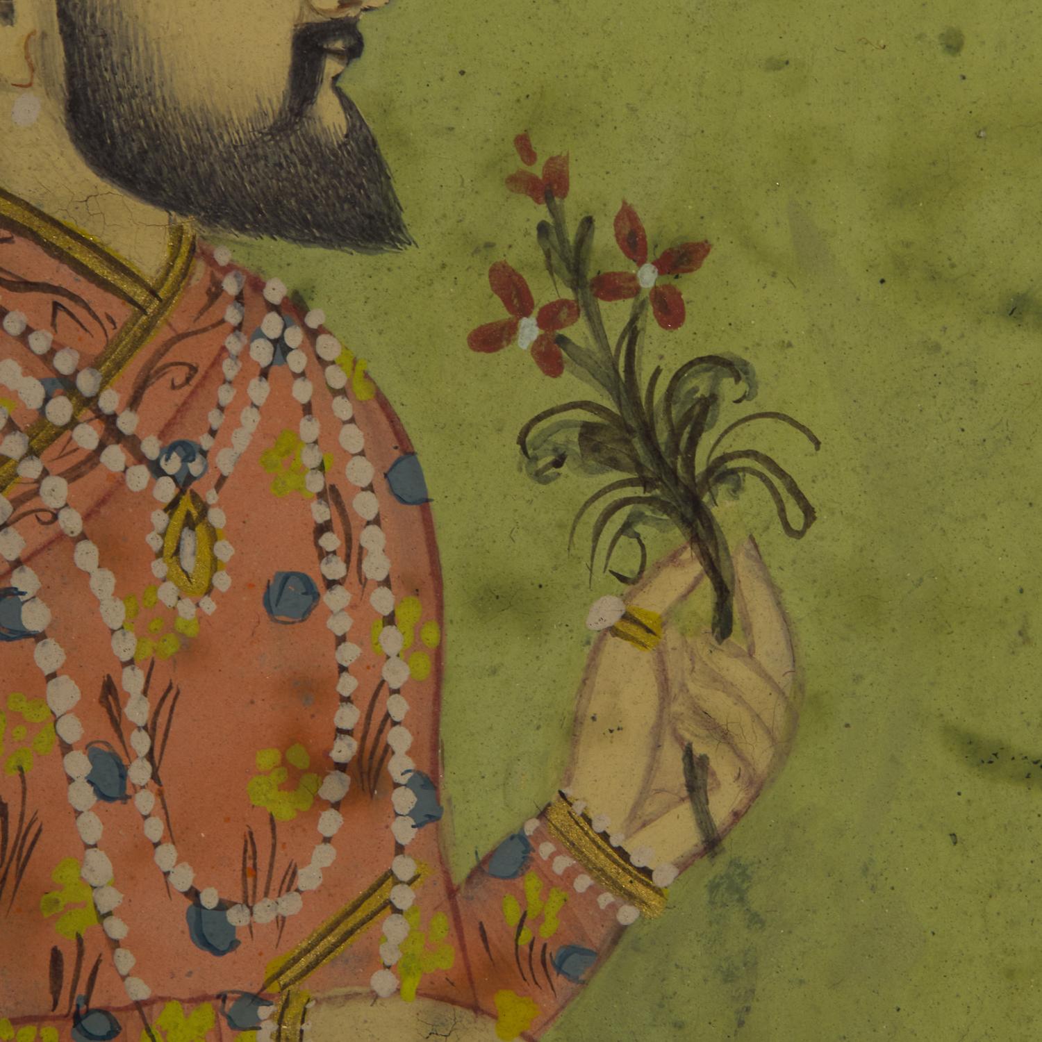 A Profile Painting of a Mughal Prince, Possibly Suba Khan Tanoli, North India, 19th/20th Century