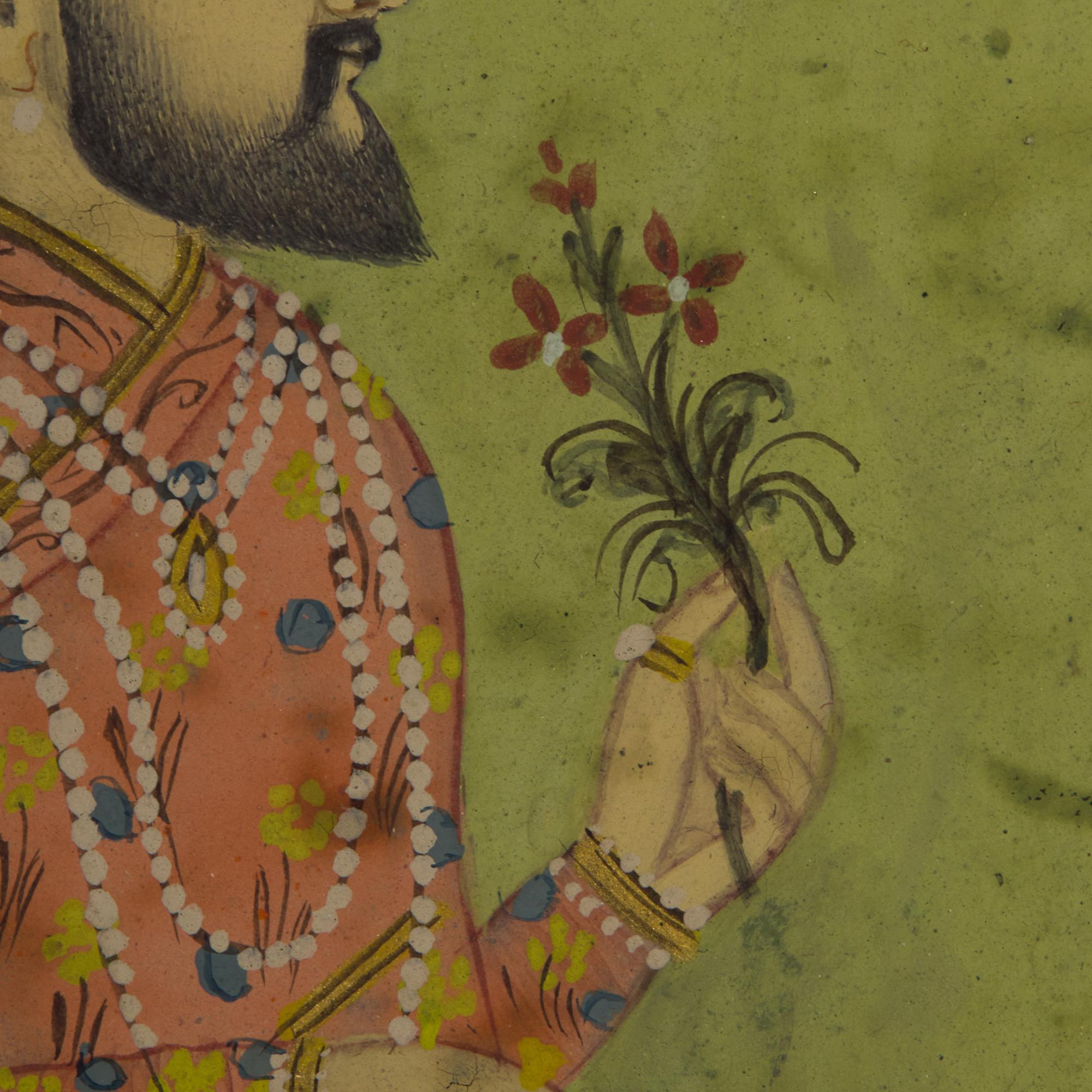 A Profile Painting of a Mughal Prince, Possibly Suba Khan Tanoli, North India, 19th/20th Century