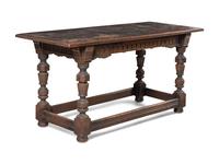 A Renaissance Revival Carved Oak Library Table
