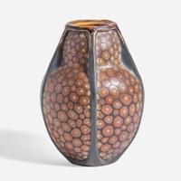 Martin Brothers (English, active 1873-1914) Double Gourd Buttressed Vase, Martin Brothers, UK, 1903