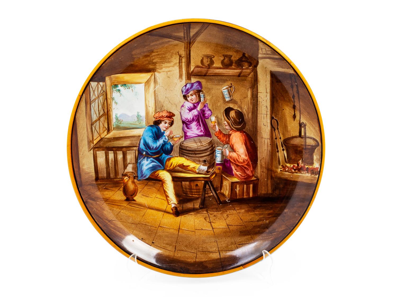A French Creil & Montereau Porcelain Charger