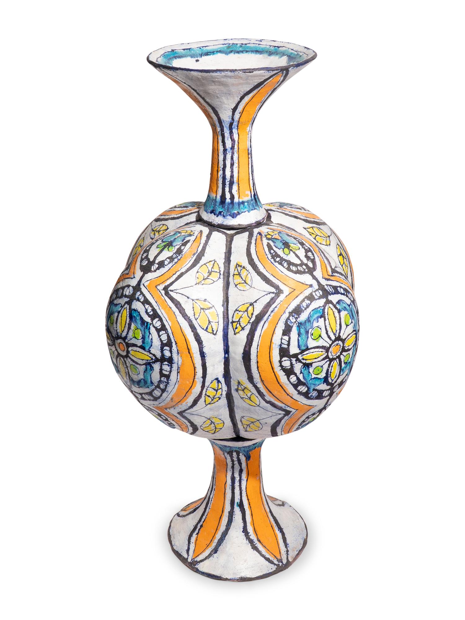 Large Gold & White Three-Part Bottle, 2011
