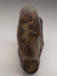 [CIVIL WAR]. Crutch with carved initials and boot.