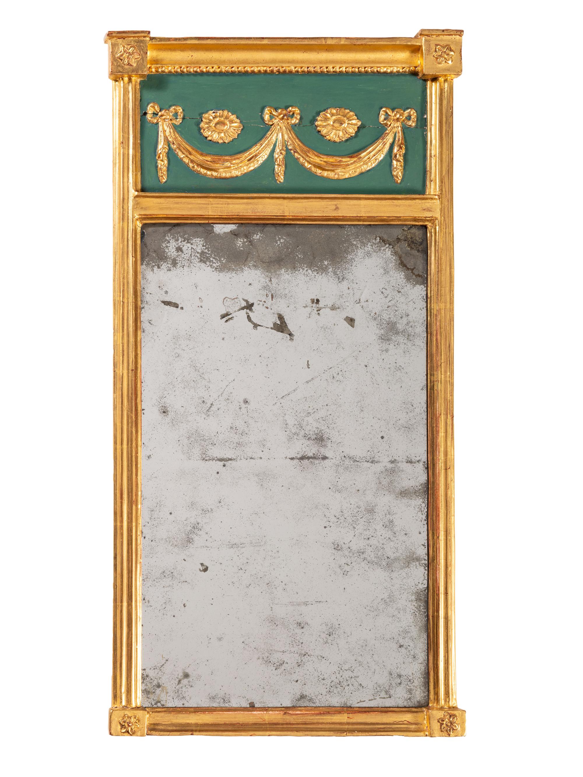 A Neoclassical Giltwood Mirror