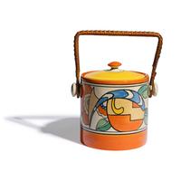 Clarice Cliff (English, 1899-1972) — Zap pattern biscuit basket