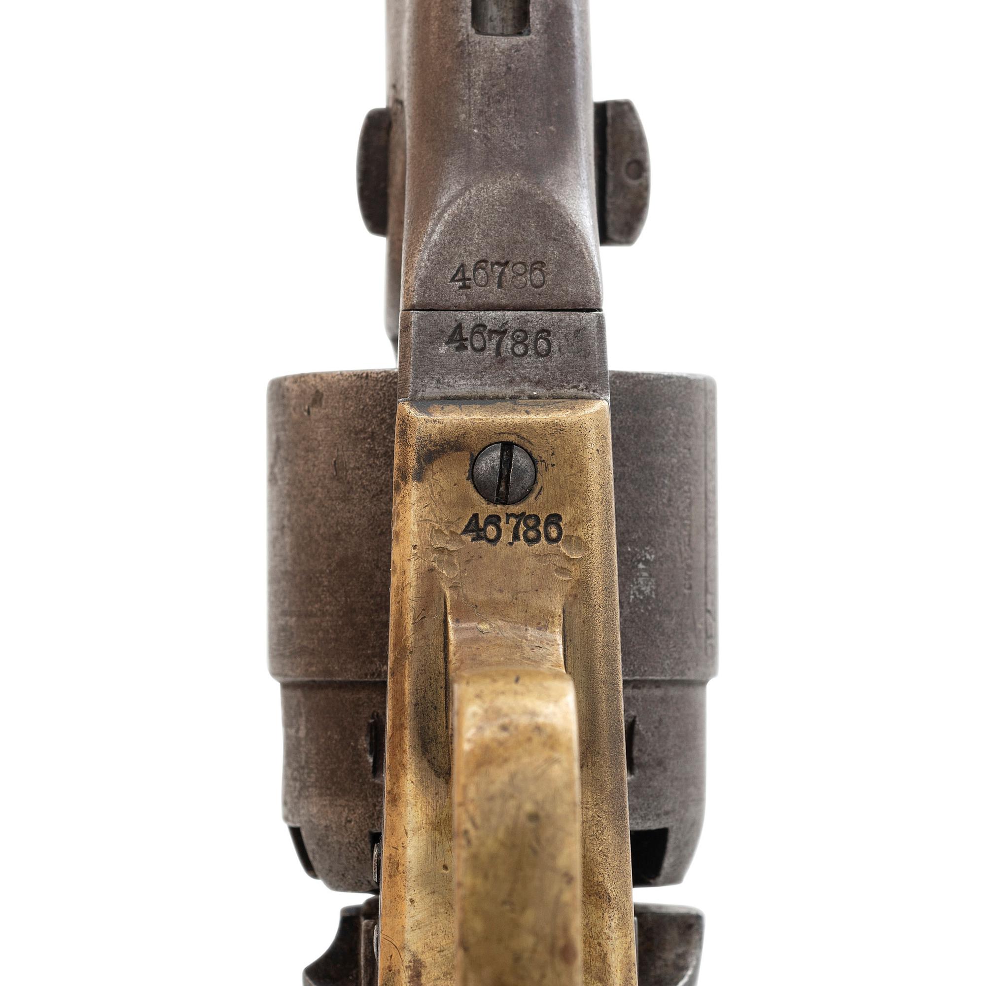 Colt Model 1860 Army Revolver with Blown Out Cylinder Inscribed to R.F. Newcomb