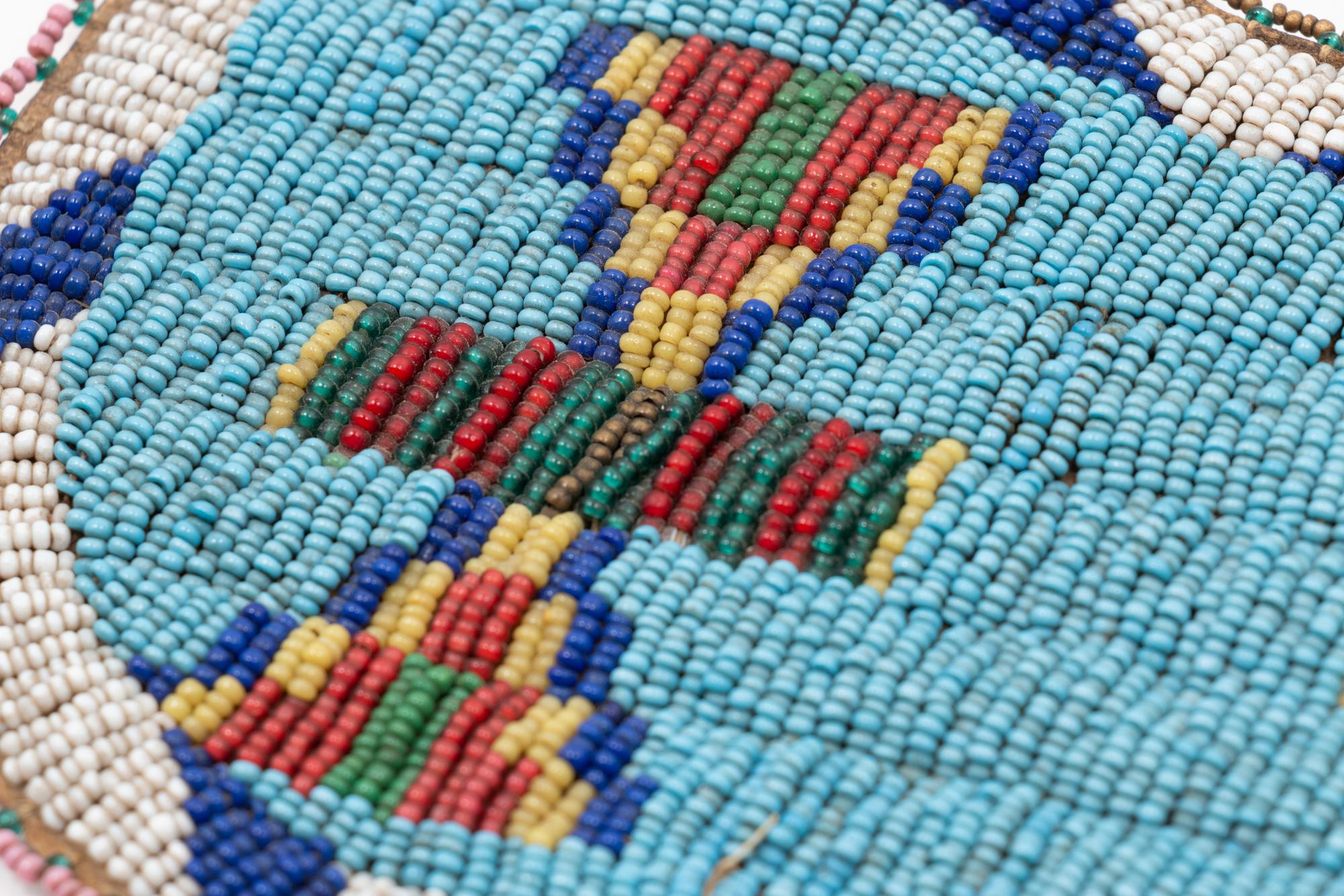 Sioux Child's Beaded Hide Bib