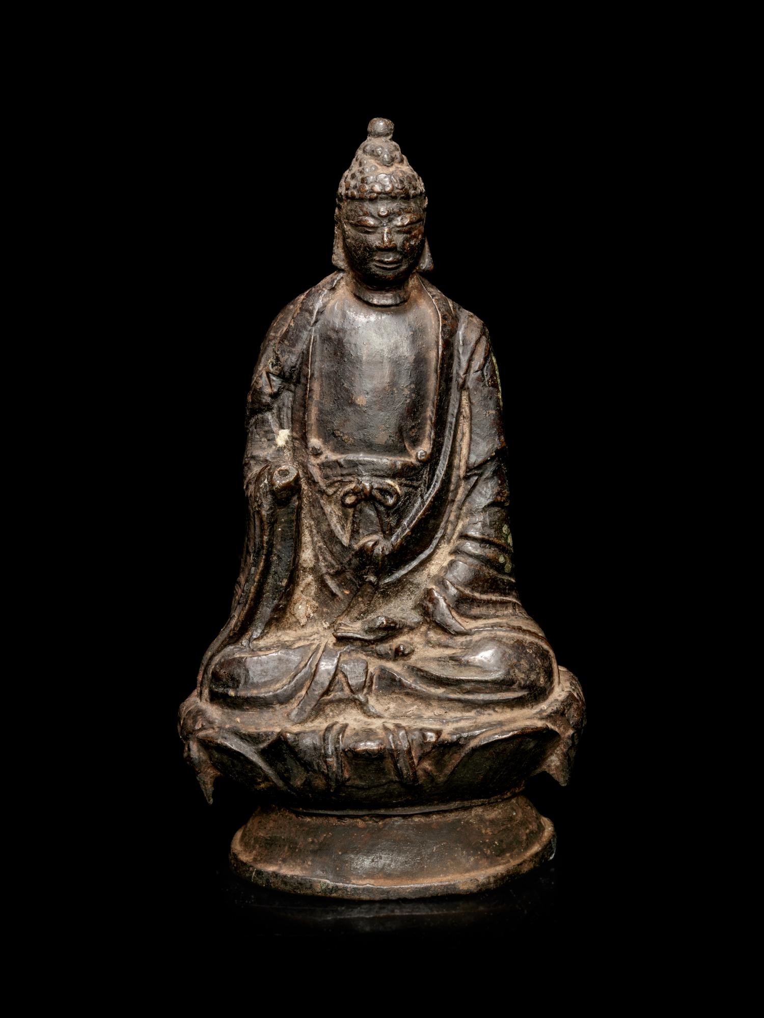 A Bronze Figure of Buddha Shakyamuni