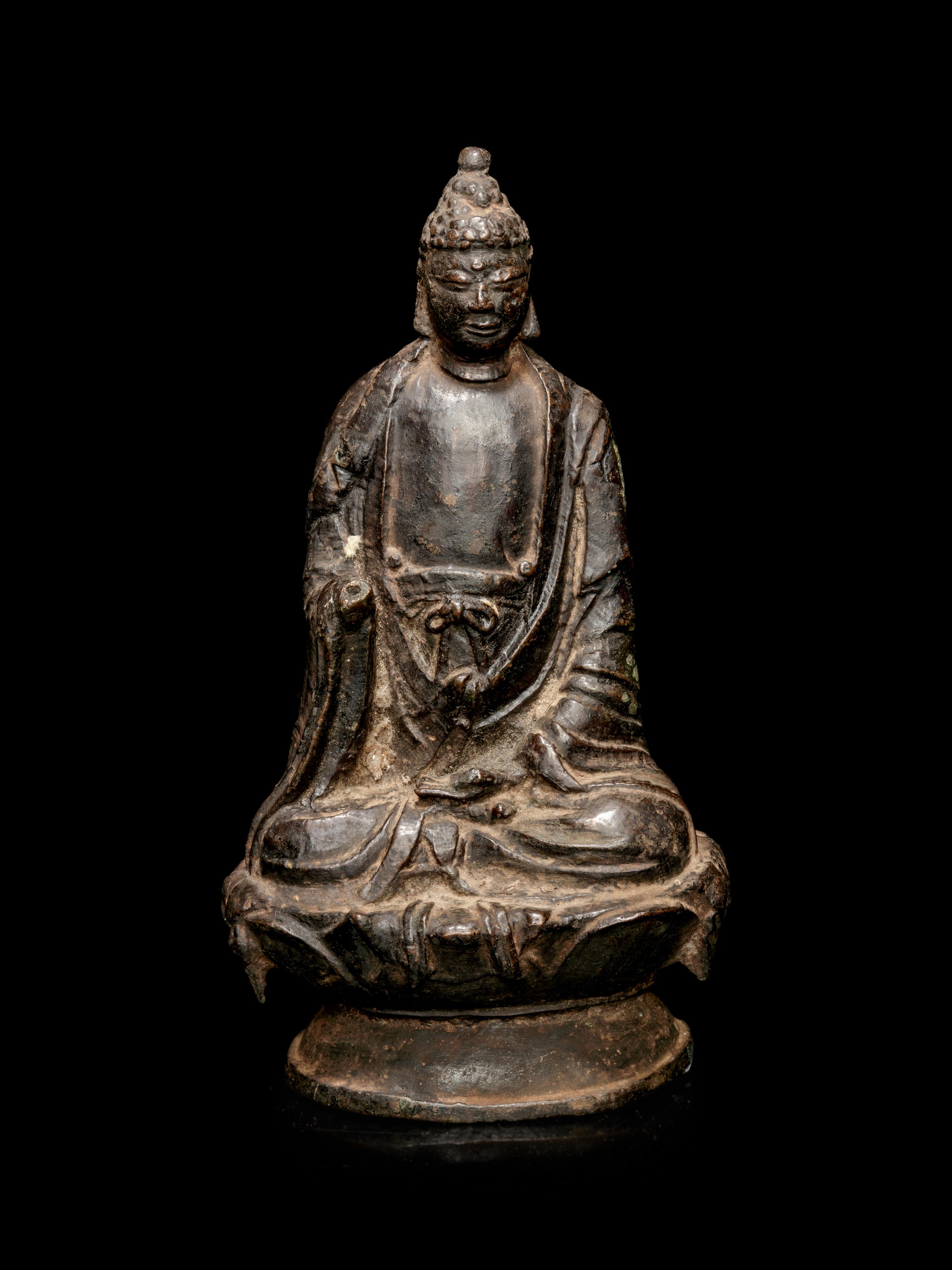 A Bronze Figure of Buddha Shakyamuni