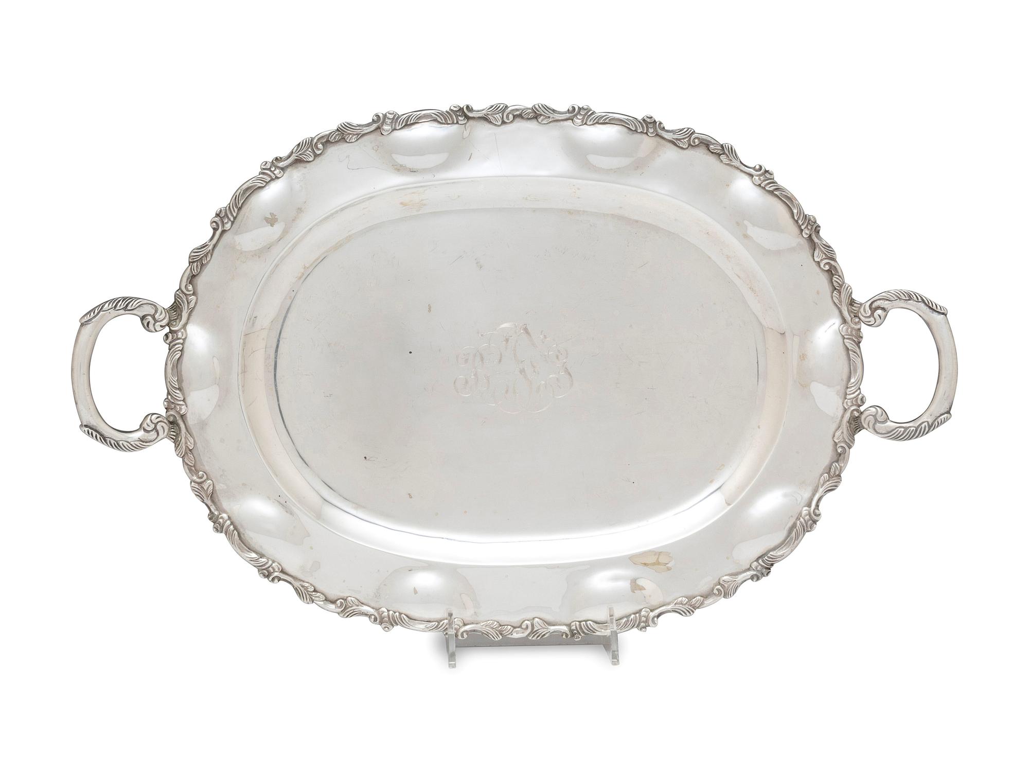 A Mexican Silver Tray