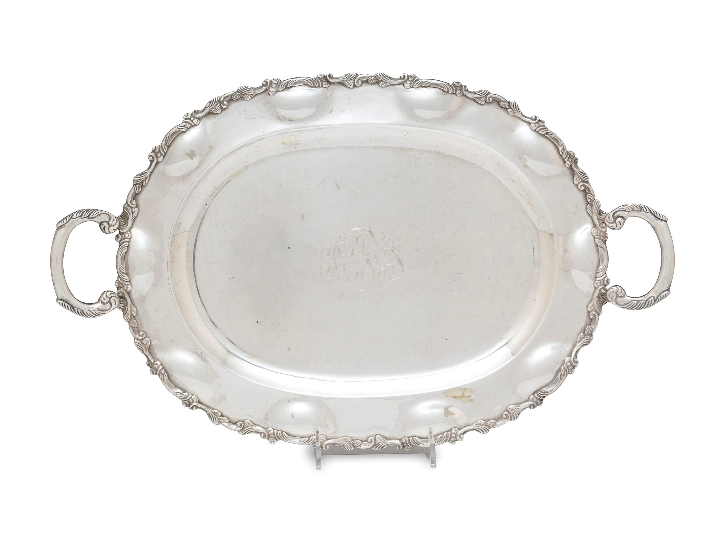 A Mexican Silver Tray