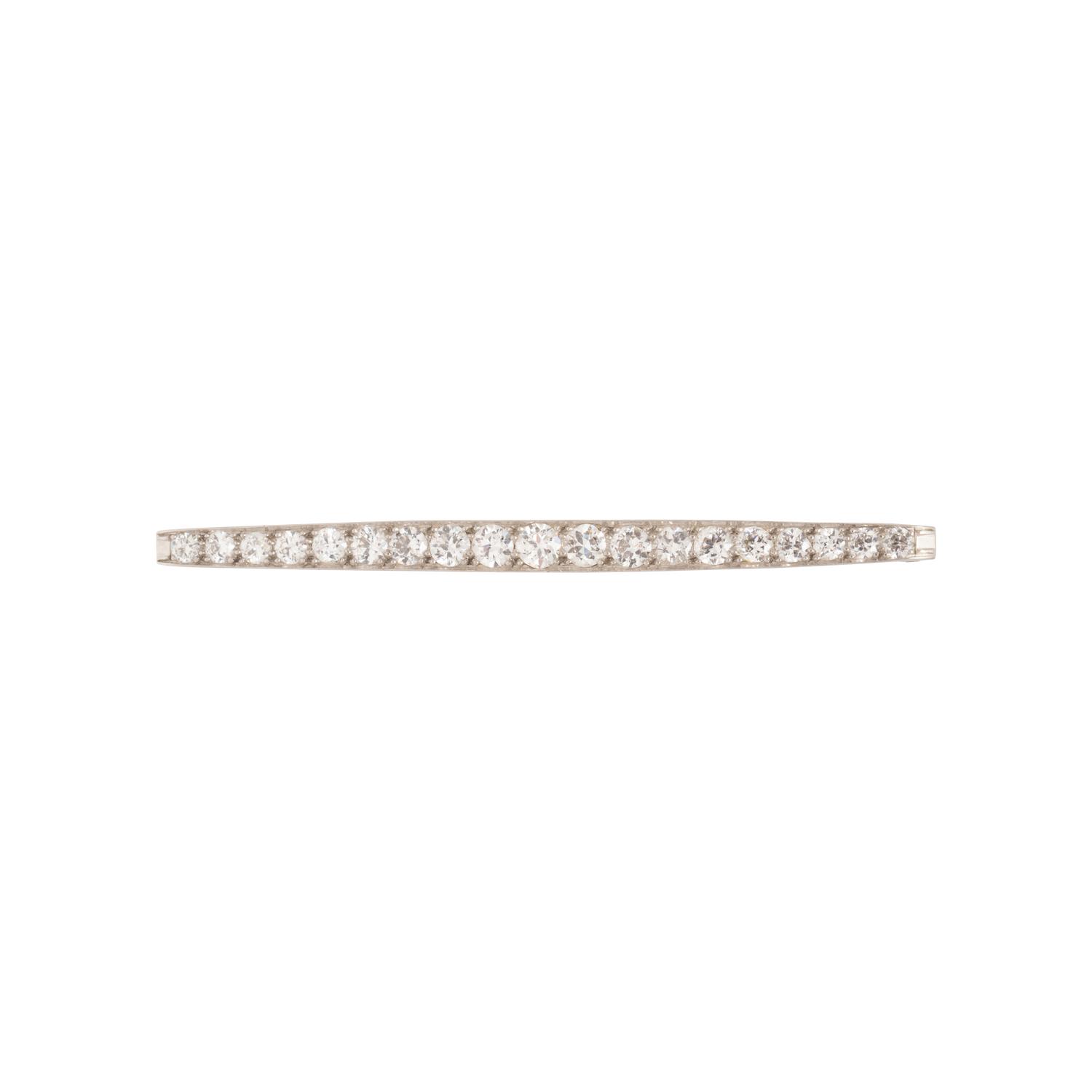 ANTIQUE, DIAMOND BAR BROOCH