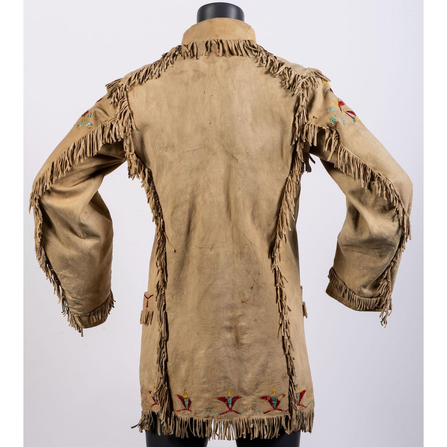 Santee Sioux Quilled Hide Coat