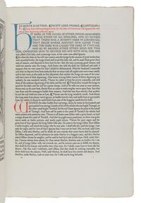 [FINE PRESS & LIVRE D'ARTISTE]. -- [ASHENDENE PRESS]. MALORY, Thomas (fl. 1470). The Noble and Joyous Book entytled Le Mort Darthur . Chelsea: Ashendene Press, 1913.