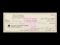 A Casey Stengel Signed Autograph Check