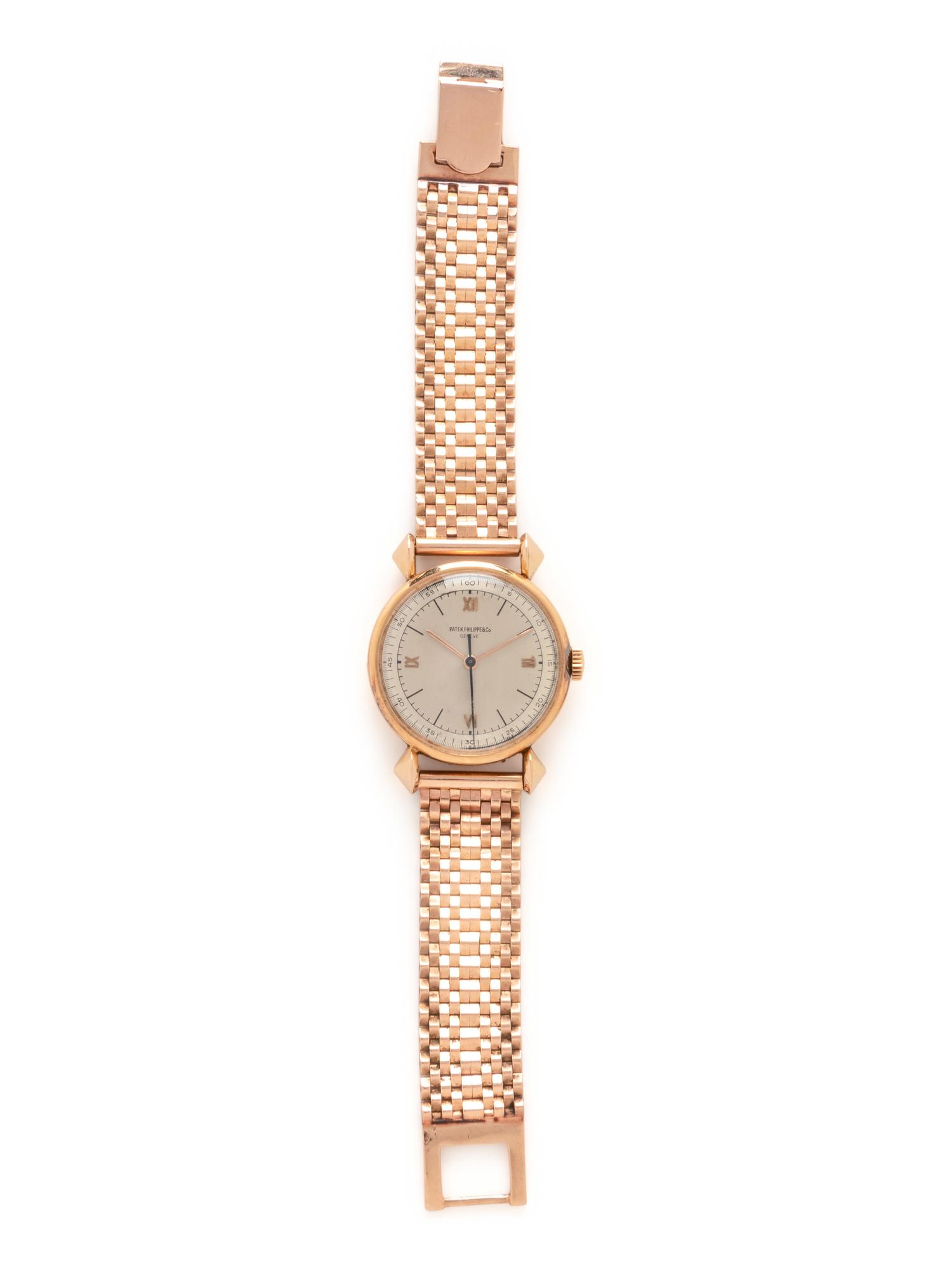PATEK PHILLIPE, REF. 1536 18K PINK GOLD WATCH