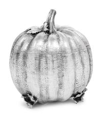 A Buccellati Silver Pumpkin Form Covered Jar