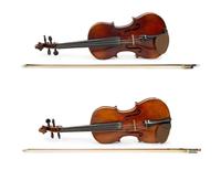 Two Cased Violins with Bows