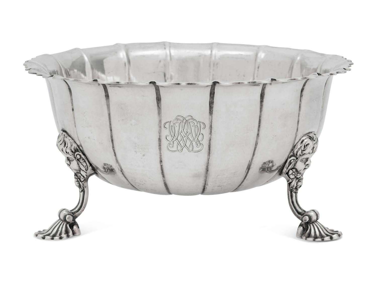 An Irish George II Silver Footed Bowl
