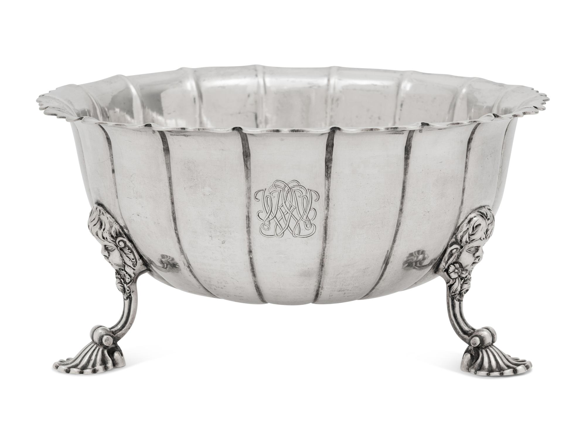 An Irish George II Silver Footed Bowl