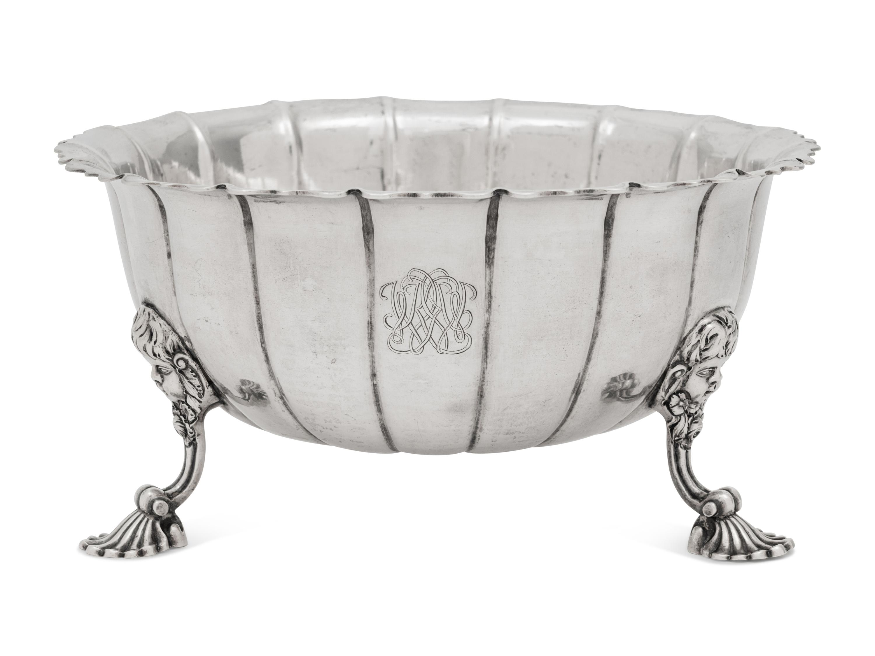 An Irish George II Silver Footed Bowl