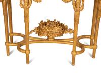 A Louis XVI Giltwood Marble Top Console Table — Early 19th Century