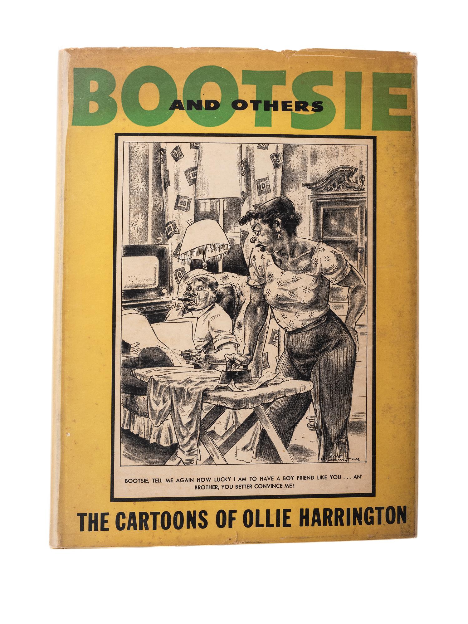 HARRINGTON, Ollie (1912-1995). HUGHES, Langston (1901-1967). Bootsie and Others: A Selection of Cartoons by Ollie Harrington. New York: Dodd, Mead & Company, 1958.