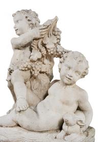 A Cast Stone Garden Sculpture