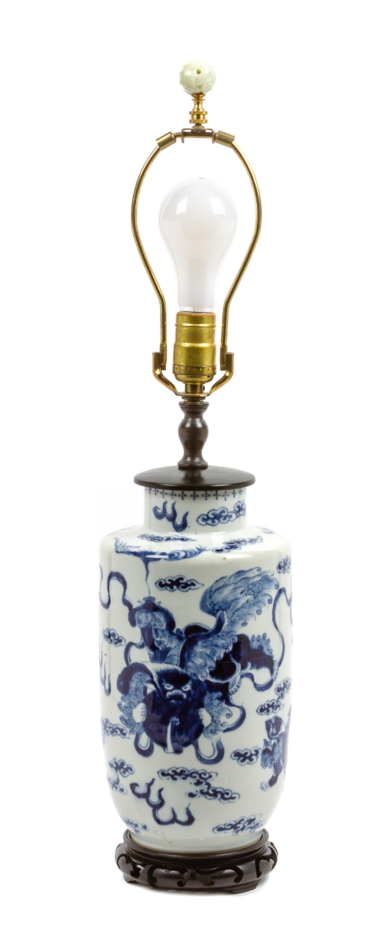A Chinese Porcelain Vase Height overall 26 inches. — 20TH CENTURY