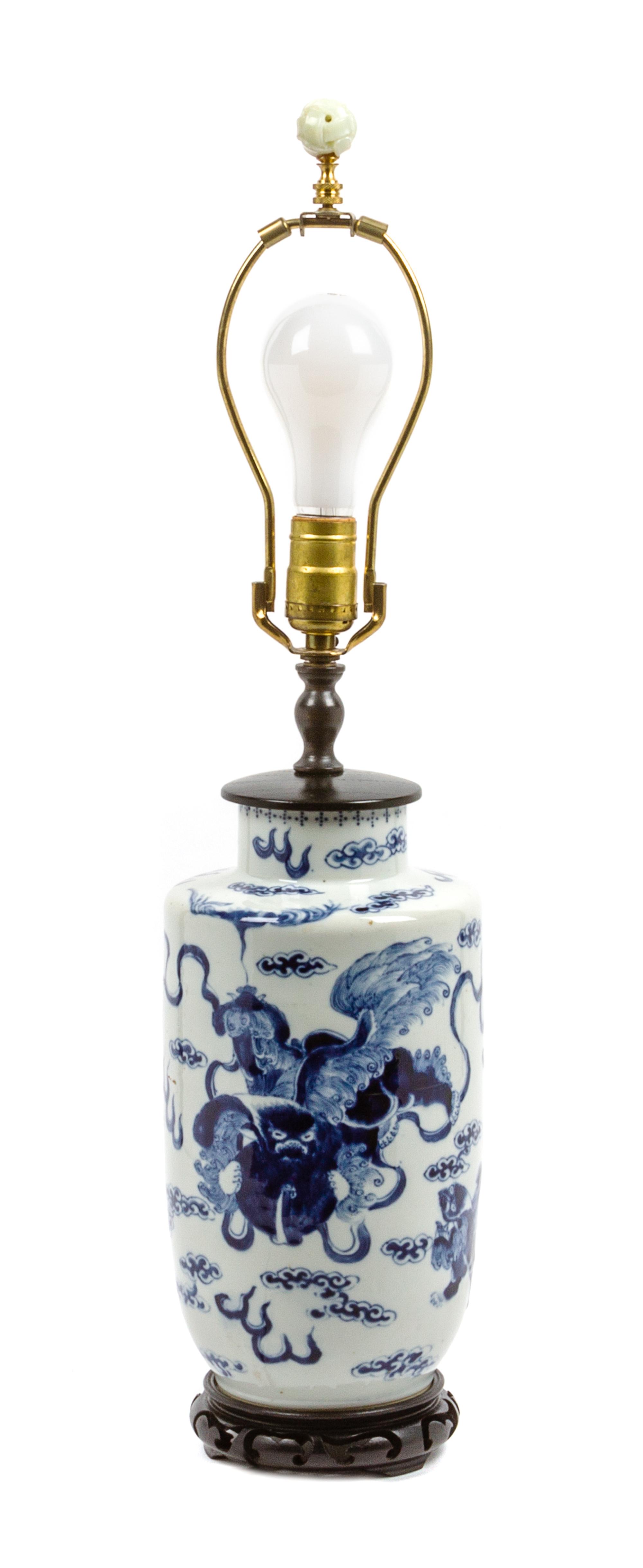 A Chinese Porcelain Vase Height overall 26 inches. — 20TH CENTURY