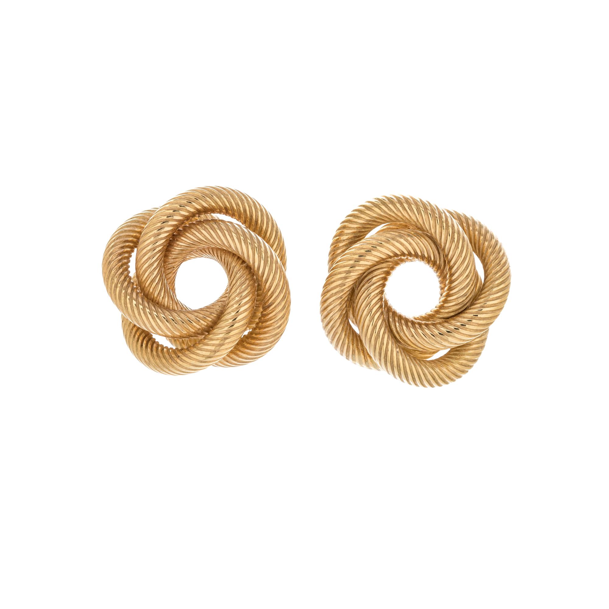 YELLOW GOLD EARCLIPS