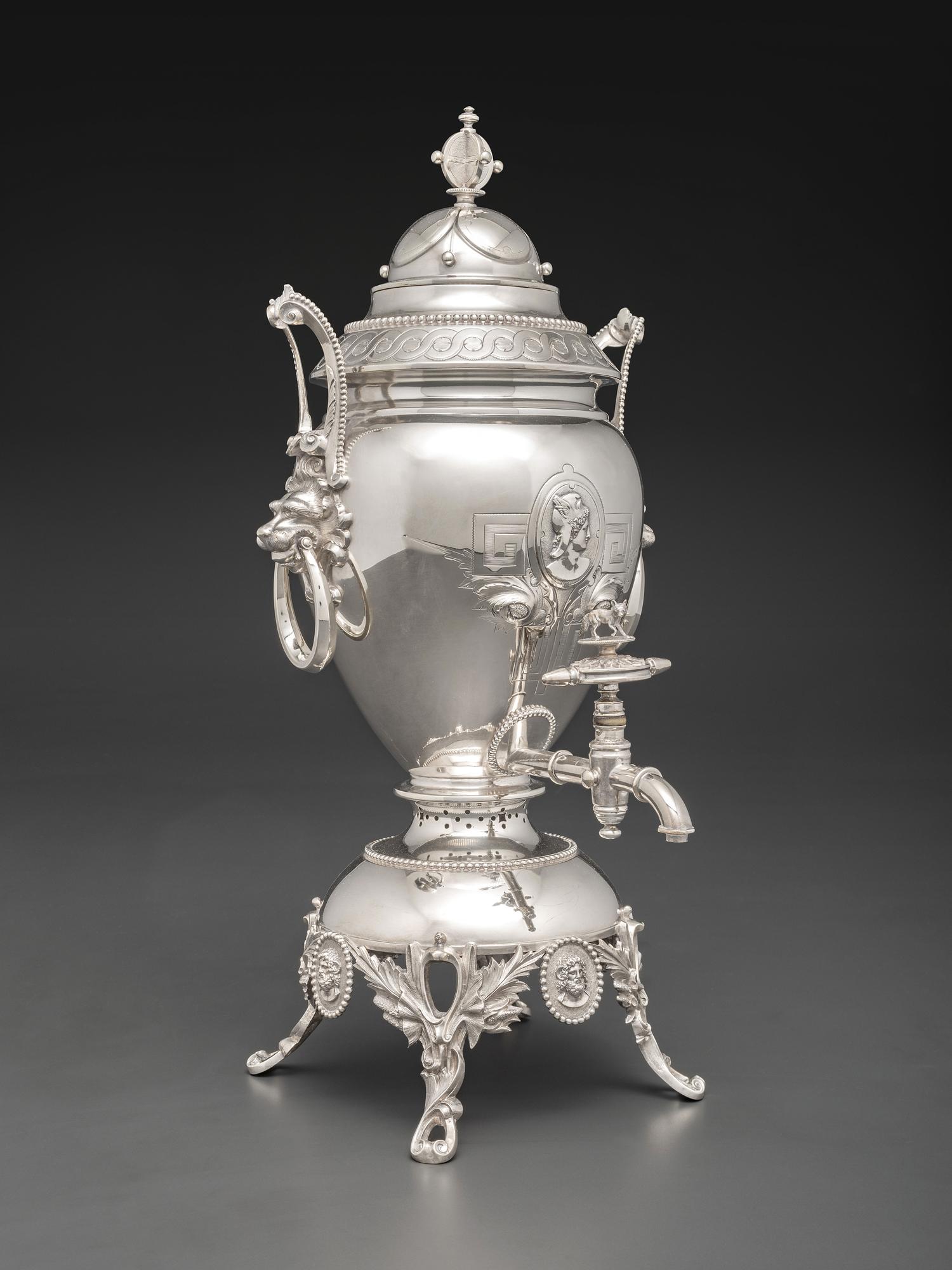 An American Silver Hot Water Urn