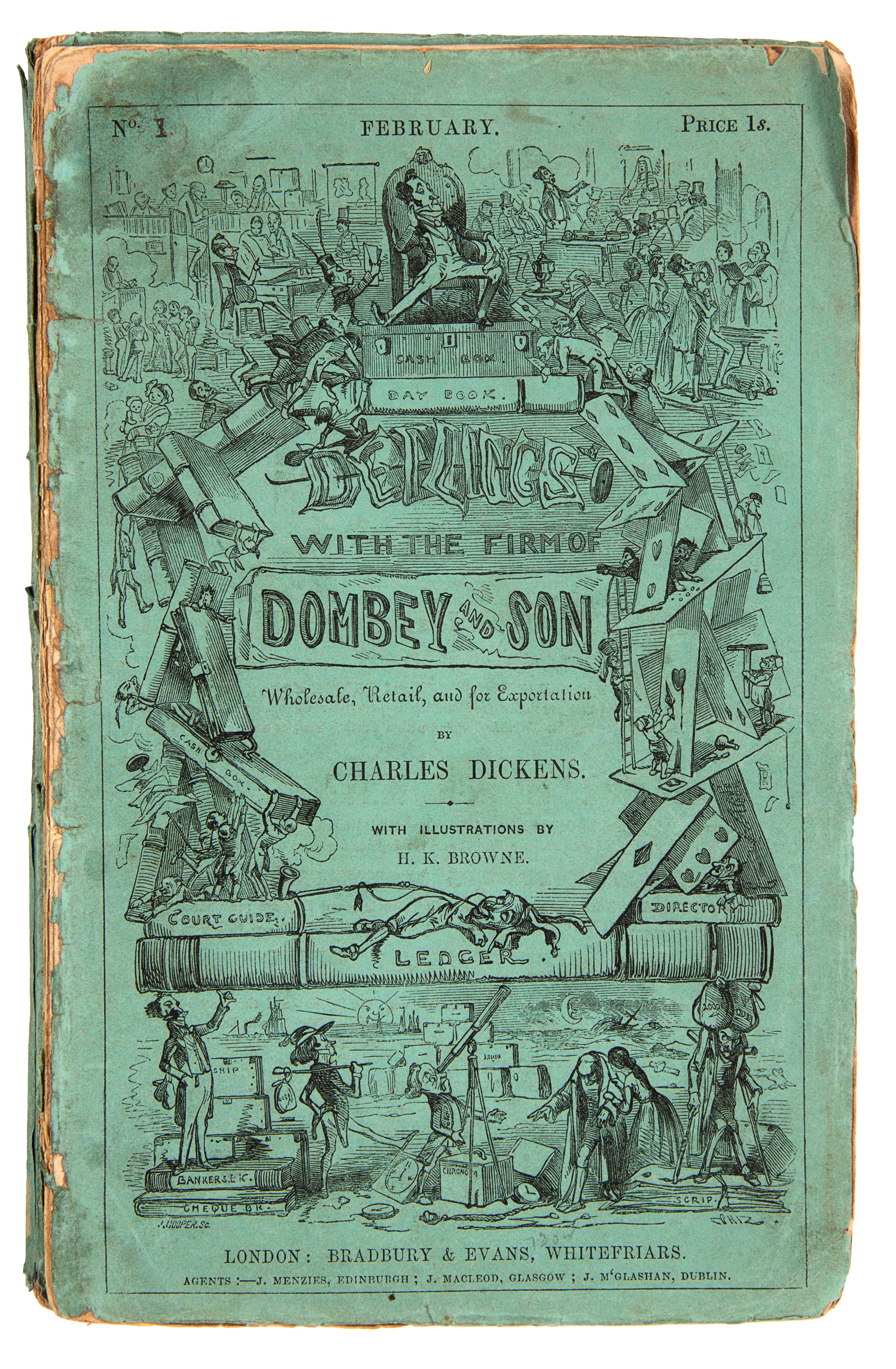 DICKENS, Charles (1812-1870). Dombey and Son. London: Bradbury & Evans, 1846-1948.