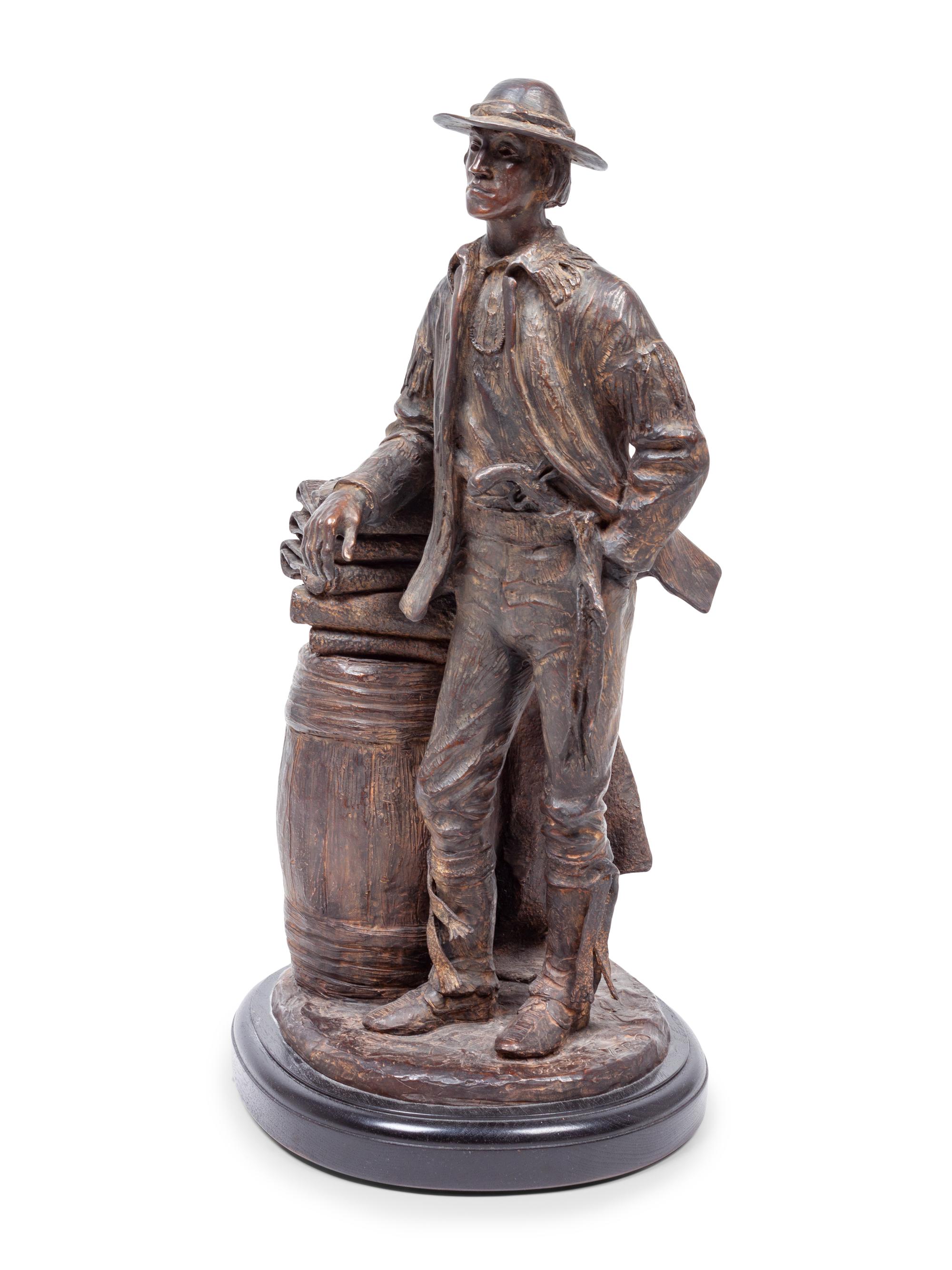 Man Standing with Barrel, edition 6/50