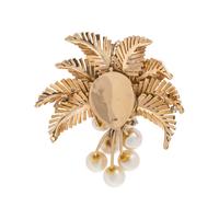 YELLOW GOLD, DIAMOND AND CULTURED PEARL ELEMENT