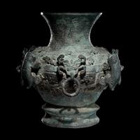 A Chinese Archaistic Style Bronze Hu Vessel