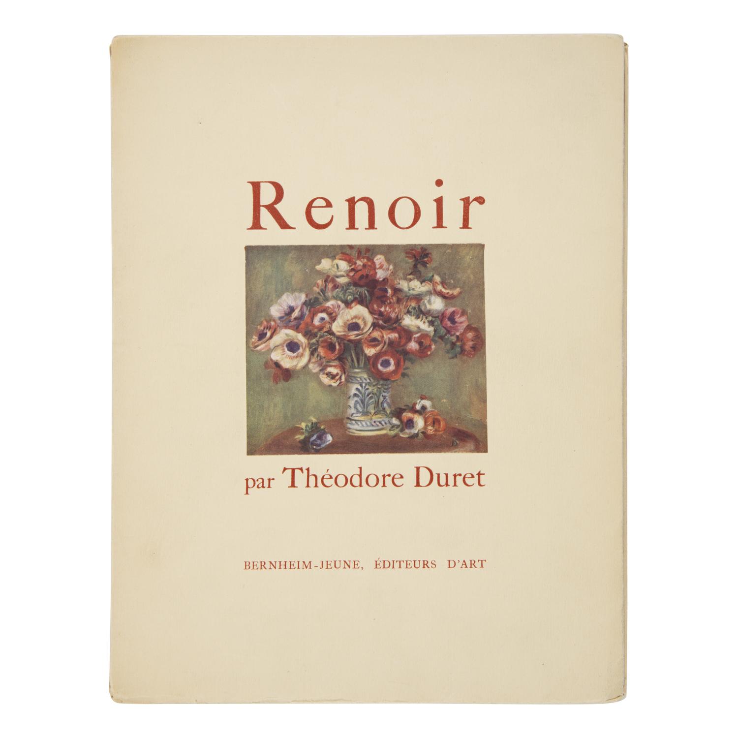 Duret, Theodore (1838-1927). Renoir . Paris: Bernheim-Jeune, 1924.