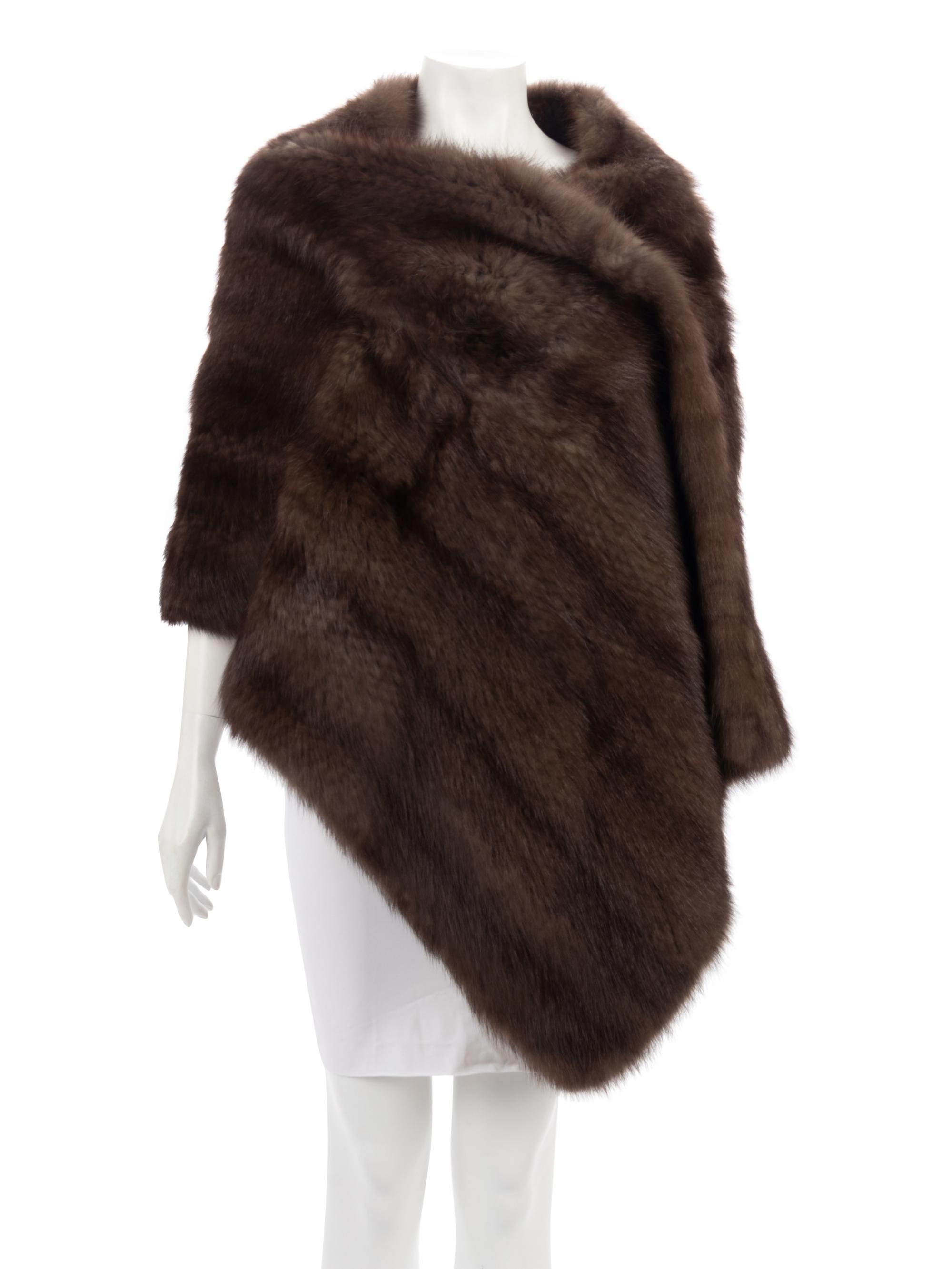 Two J. Mendel Sable Fur Wraps