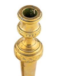 A Pair of Louis XV Brass Candlesticks
