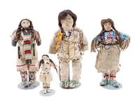 A Family of Sioux Dolls