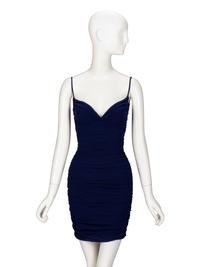 Giorgio di Sant'Angelo, Ruched Mesh Minidress