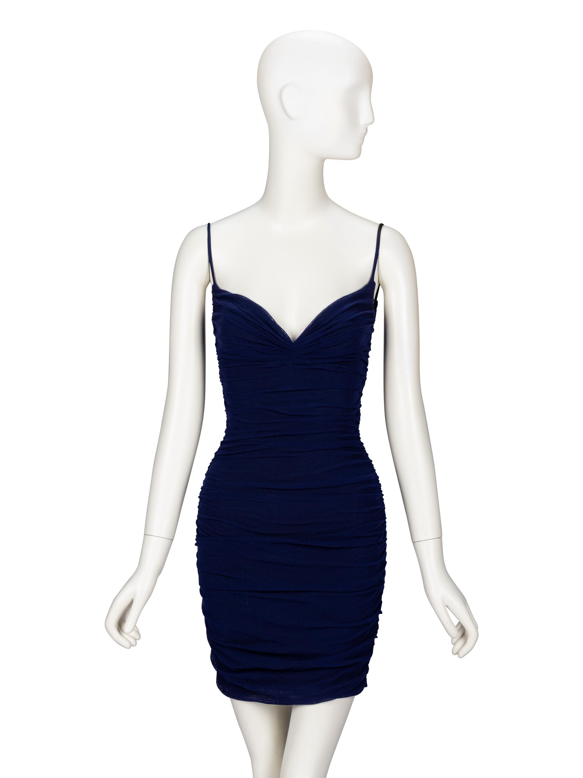 Giorgio di Sant'Angelo, Ruched Mesh Minidress