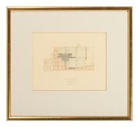 Group of 8 Architectural Drawings from The Crooks' House, 1976