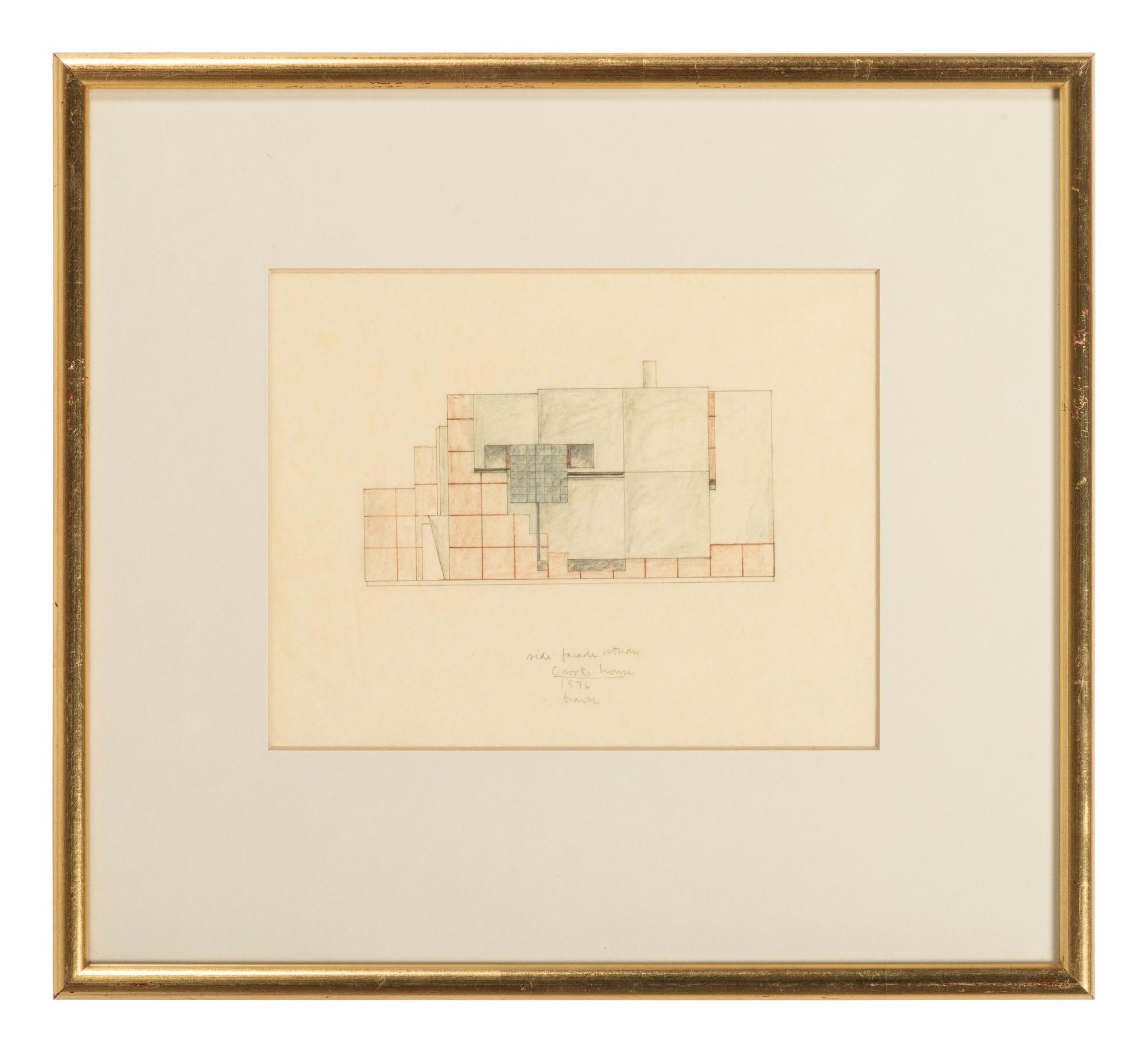 Group of 8 Architectural Drawings from The Crooks' House, 1976